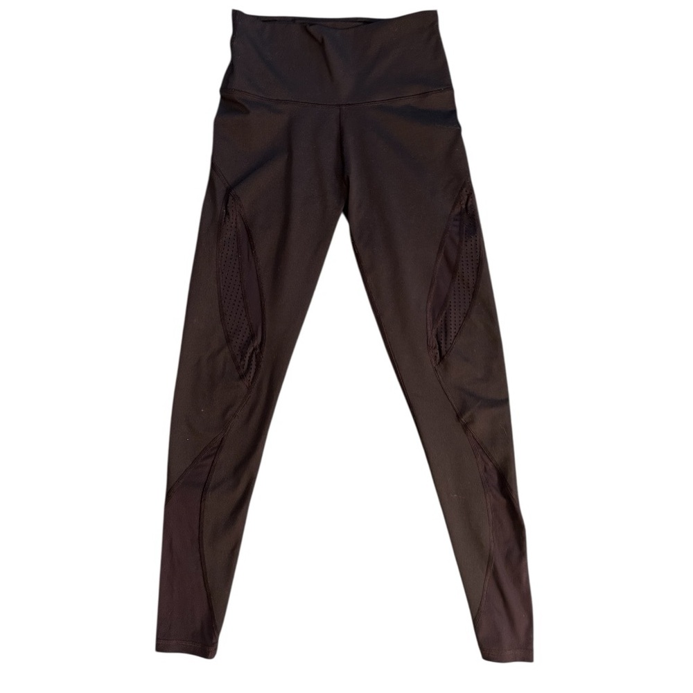 Aerie high waisted black leggings with Mesh Accents